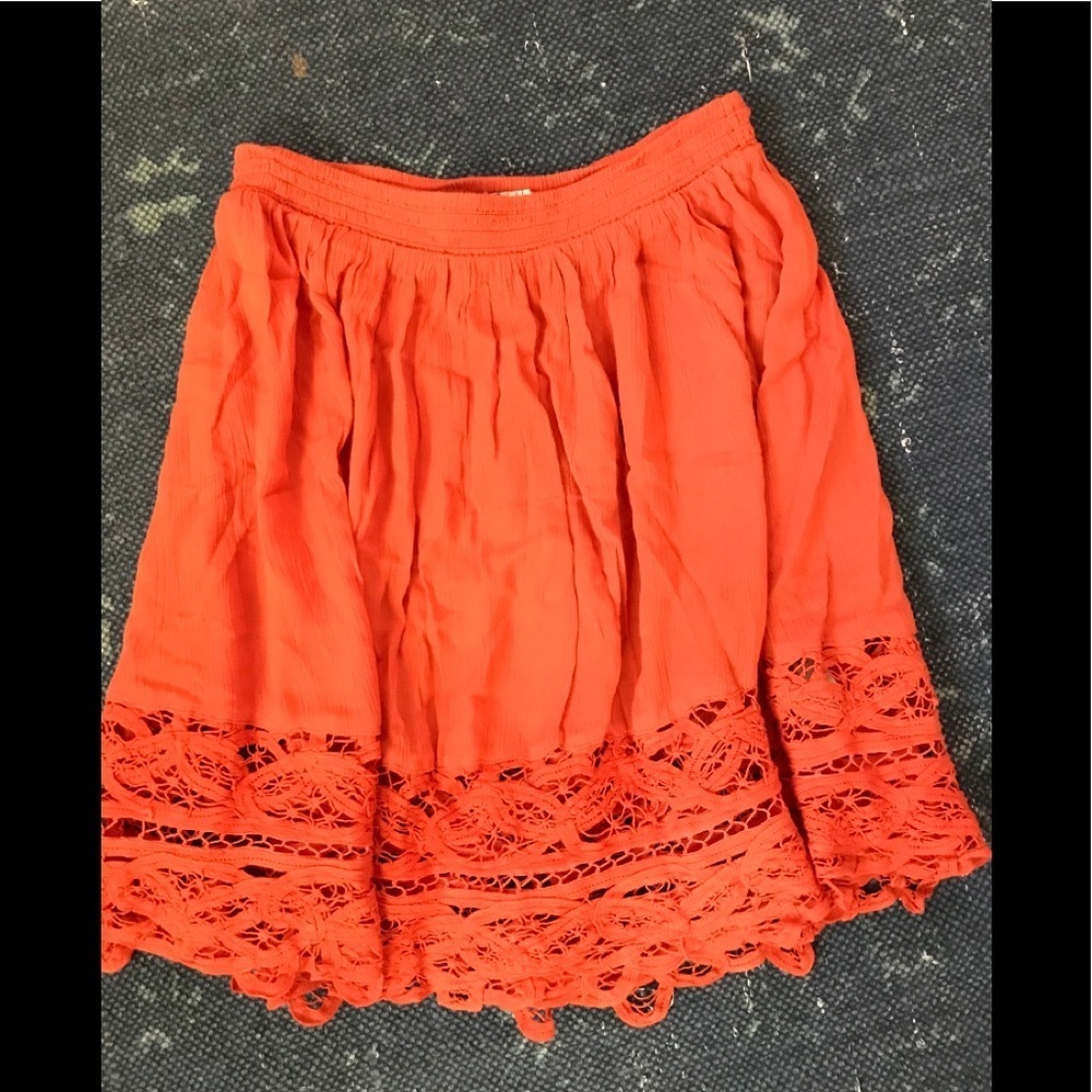 SALE NWOT Free People Run Wild Battenberg skirt Small - Picture 4 of 6